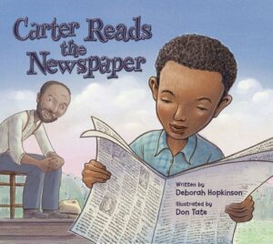 carter reads the newspaper